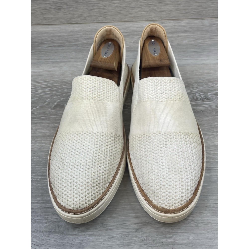 Ugg Women's Sneaker White Woven Mesh 11 Slip On Work Comfort Lightweight Shoes - Picture 2 of 11